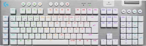 Logitech G915 X LIGHTSPEED - Tactile - 100% - Gaming-tastatur - Nordisk - Hvit