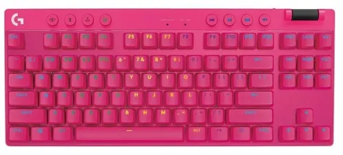 Logitech G PRO X TKL LIGHTSPEED - Logitech GX Brown (Tactile) - Taktil - Gaming-tastatur - Uten numpad - Amerikansk engelsk - Rosa